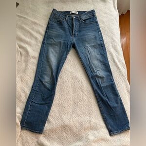 Denim Forum Yoko High Rise Slim size 28 Rigid denim Aritzia jeans
